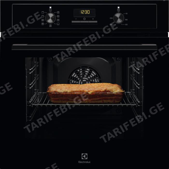 ჩასაშენებელი ელექტრო ღუმელი ELECTROLUX EOF3H50BK (2090 W, 65 L)