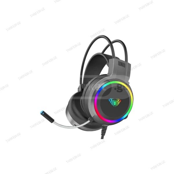 AULA S608 RGB Wired Gaming Headset Black