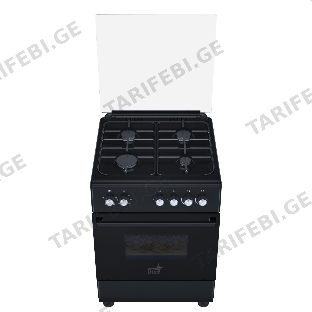 გაზქურა Dixi FF6400GFZB (mixed black)