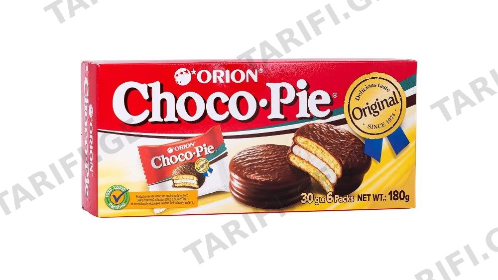 Choco Pie შოკოლადის ბისკვიტი 30გრ 6ც