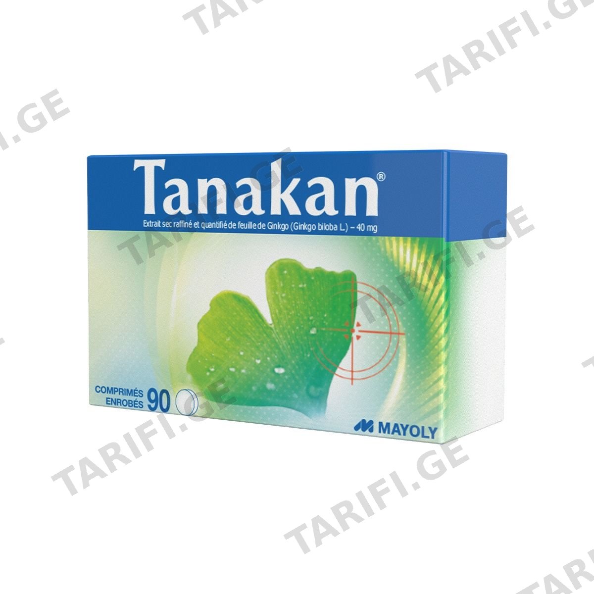 ტანაკანი - Tanakan 40მგ 90 ტაბლეტი