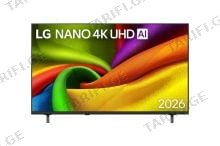 LG 85NU850B TV 86"(218cm) 4K UHD AI NU85 Smart TV 2026 Smart ტელევიზორი