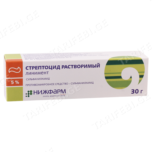 სტრეპტოციდის ლინიმენტი 5% 30გრ ტუბი #1