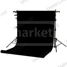 black backdrop 1.5m*3m / შავი ფონი 1.5მ*3მ