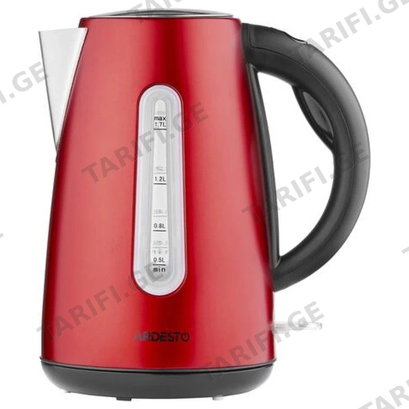 ელექტრო ჩაიდანი ARDESTO EKL-F300R 1.7 ლიტრი წითელი