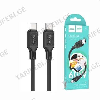 Hoco. Cable Type-c To Type-c “x90 Cool” Pd 60w Fast Charge