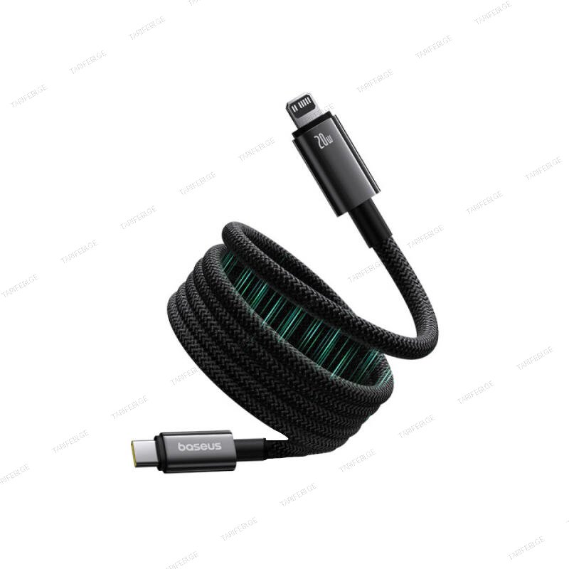 Baseus Tungsten Gold Magnetic Charging Cable USB-C to iP 20W 1m P10319805111-01 Cluster Black