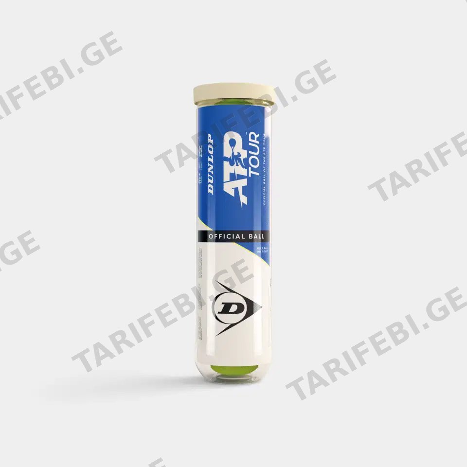 ჩოგბურთის ბურთი - DUNLOP ATP OFFCIAL BALL PET(4ც. ბურთი)