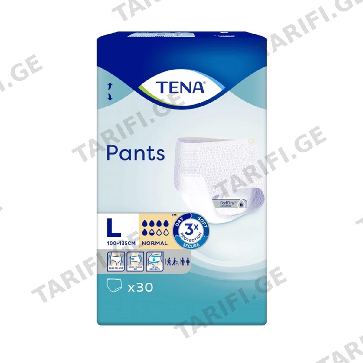 უროლოგიური ტრუსი Normal L 30 ცალი 0895 ტენა - Tena