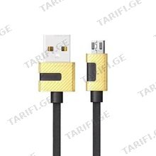 Remax METAL DATA CABLE 2.4A RC-089m micro-black