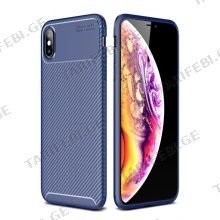 კარბონის ქეისი iPhone Xs Max Focus Carbon Case - მუქი ლურჯი