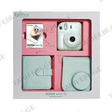 Fujifilm Instax Mini 12 Mint green Bundle Box ფოტოაპარატი და აქსესუარები
