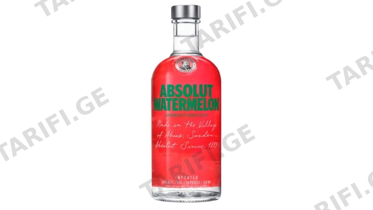 Absolut Watermelon 0,7 L 38 % - არაყი აბსოლუტი საზამთრო