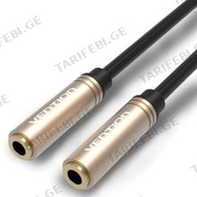 VENTION BFABY 3.5mm Female to Female Audio Extension Cable 0.3M Red Metal Type