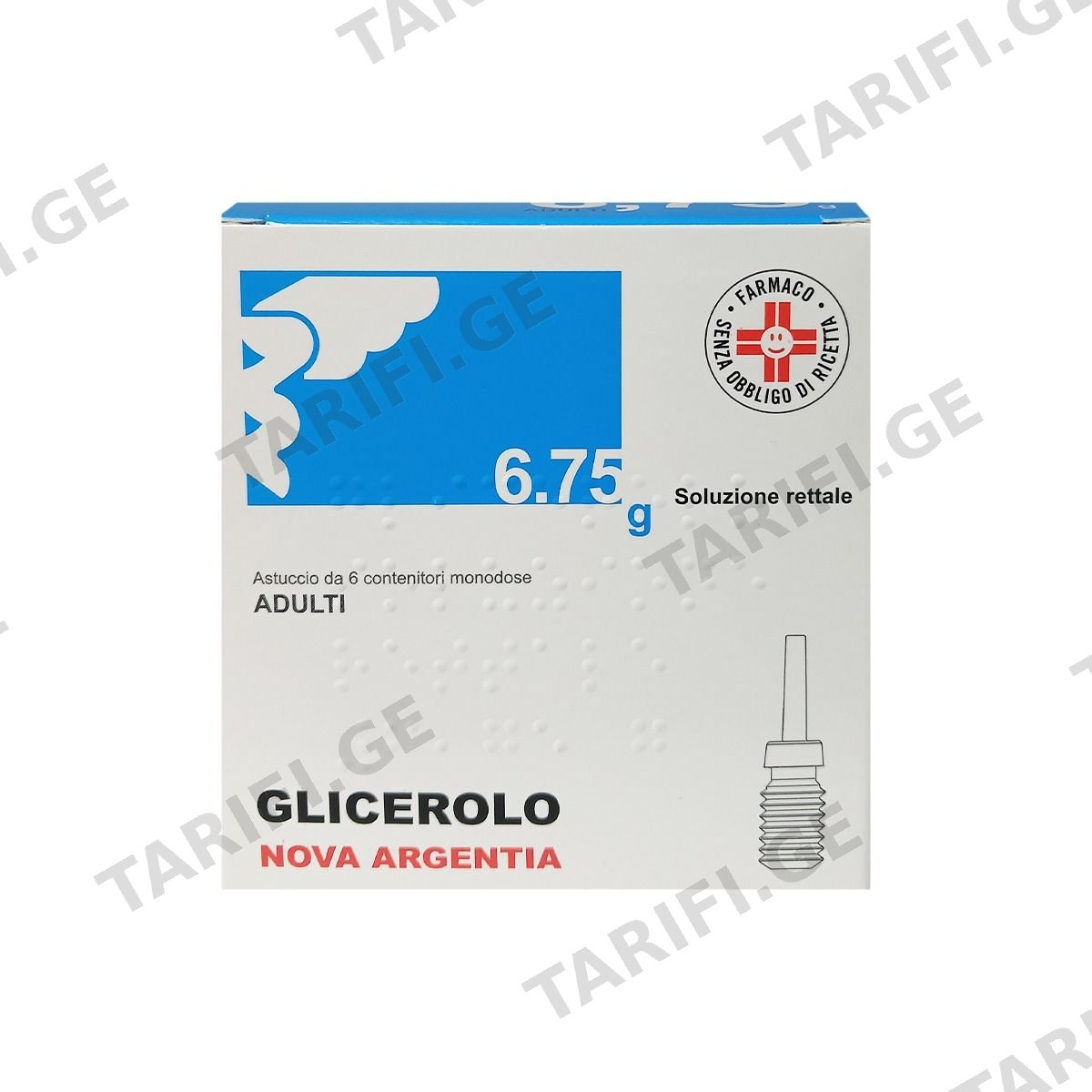 გლიცეროლო - Glicerolo მიკროოყნა რექტალური ხსნარი 6.75გ 6 ცალი