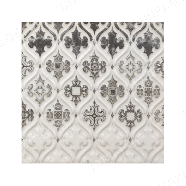 კერამიკული ფილა Fire Black Decor, 30X60, Grade A (40416)