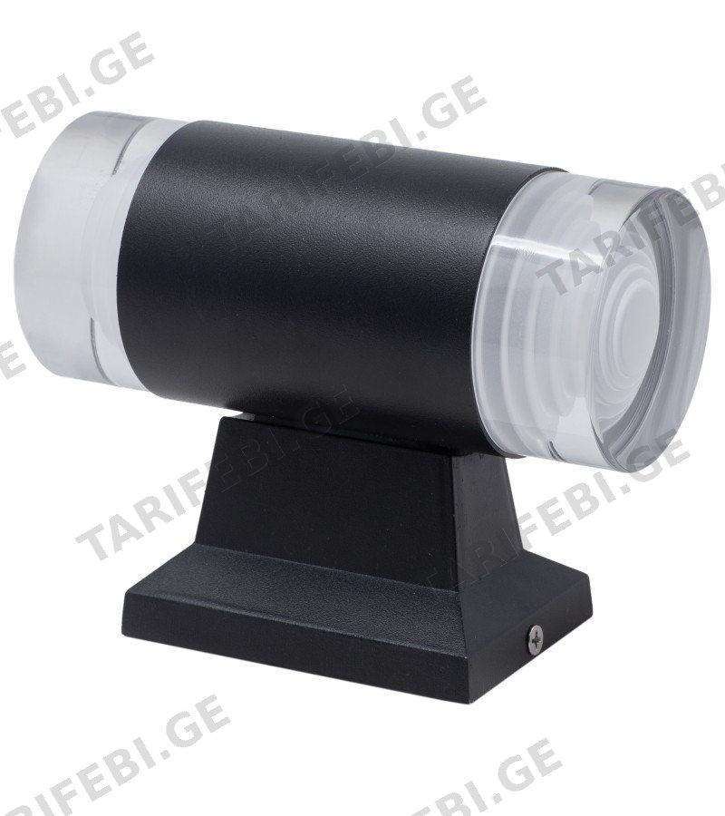 გარე განათება LED კედლის LO-55 შავი 2*5W