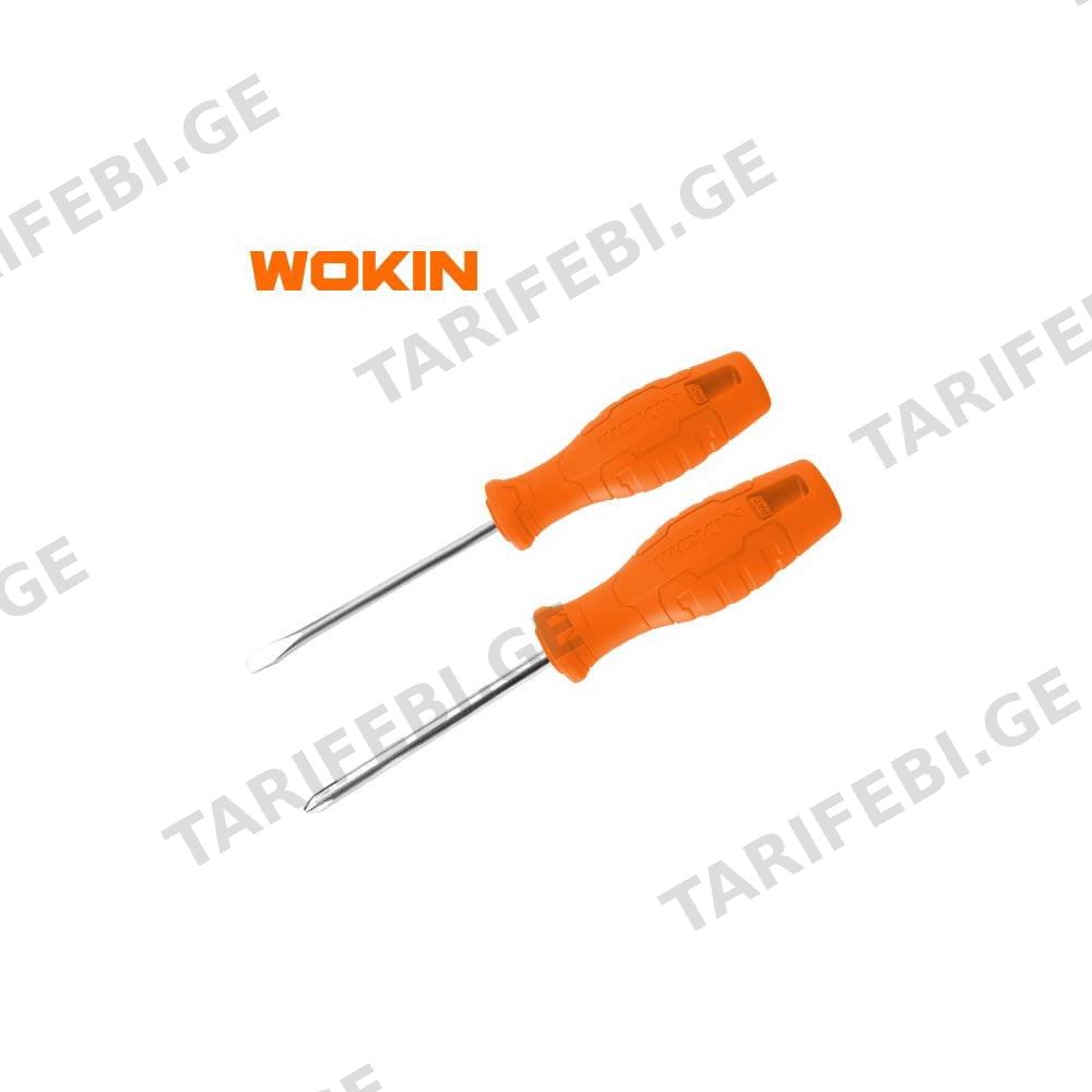 სახრახნისის ნაკრები Wokin 202502, 2Pcs Tool Set, SCREWDRIVERS SET Orange