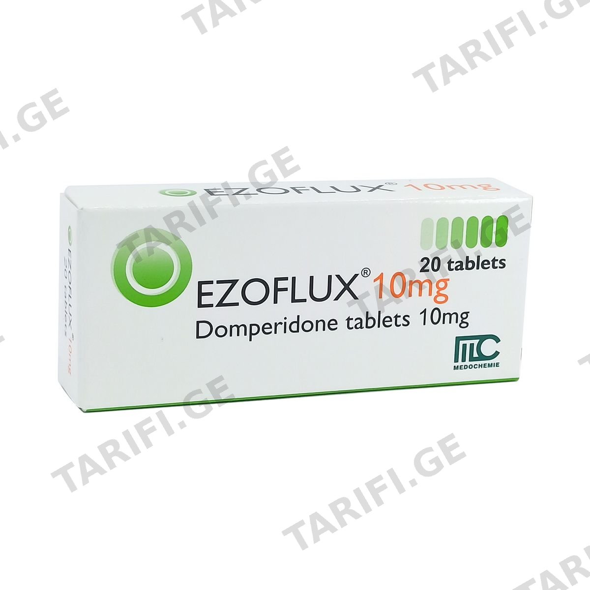 ეზოფლუქსი - Ezoflux 10მგ 20 ტაბლეტი