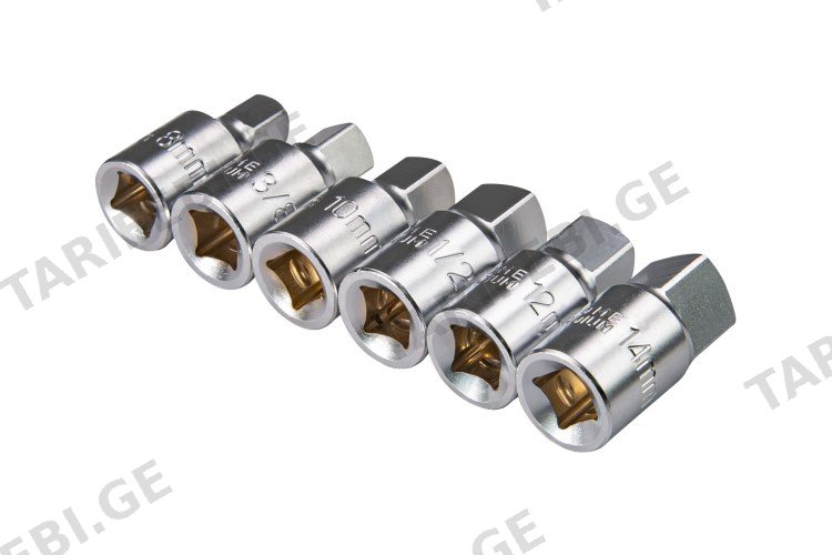ბიტების მაკრები Topmaster 339604 3/8" 6 ც