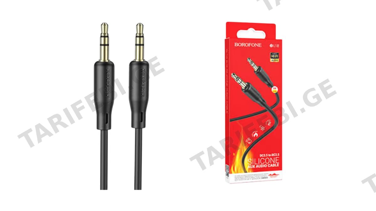 Borofone BL18 AUX cable 1m black