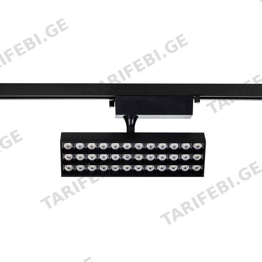 სანათი ტრეკი DPM LED X-LINE 20W 4000K 1750Lm შავი STR2-20W-B
