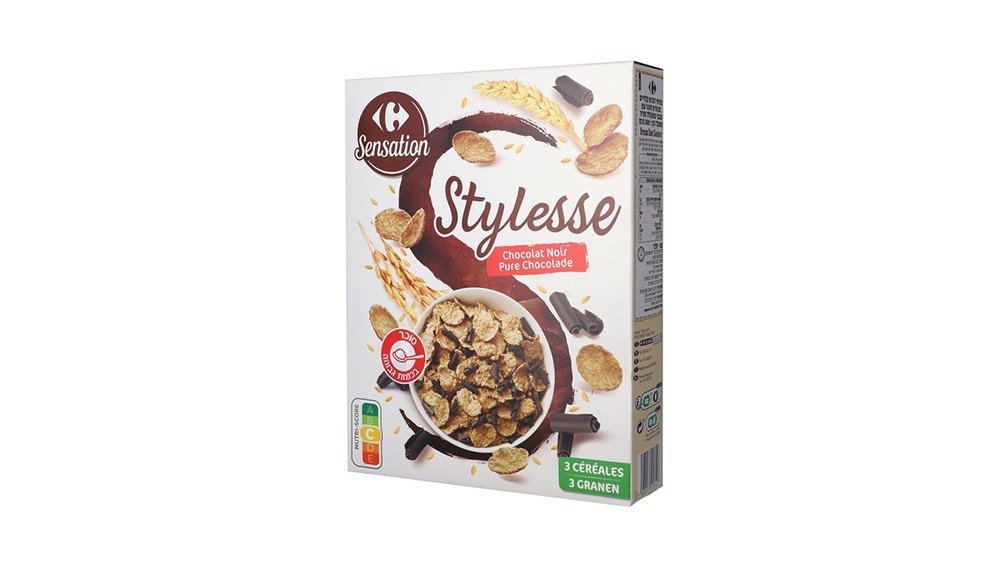 Carrefour ბურბუშელა Stylesse შავი შოკოლადით 300გრ