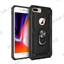 iPhone 6 Plus Sofia Ring Case სილიკონის ქეისი ბეჭდით - შავი
