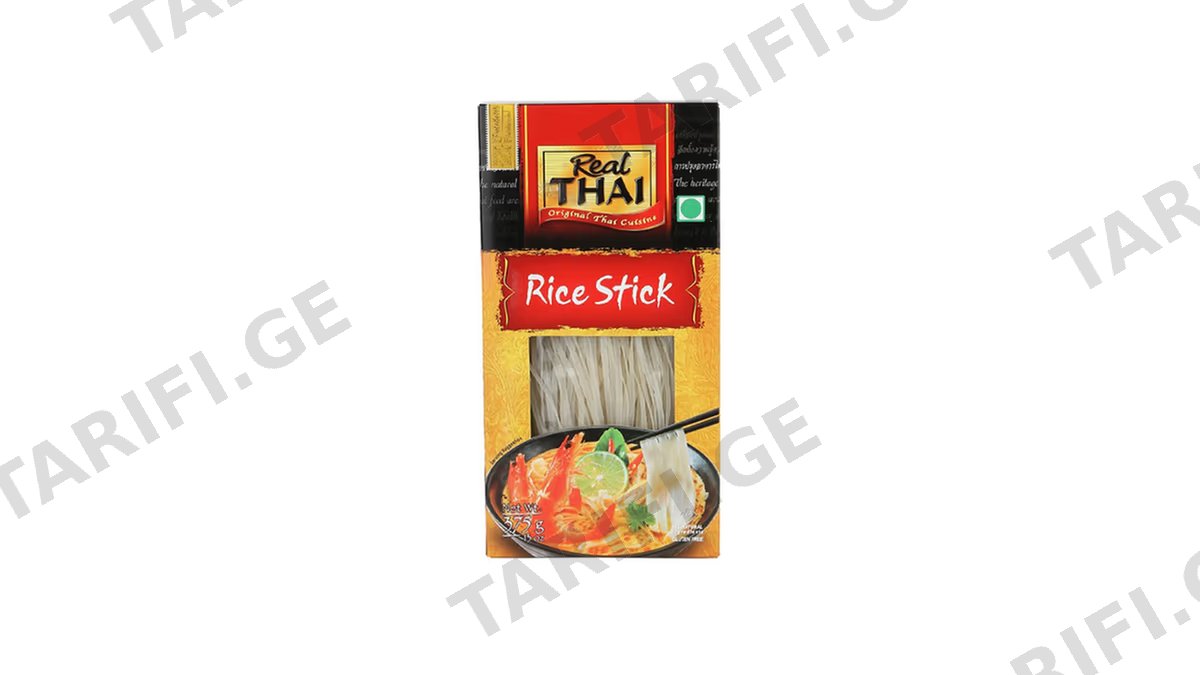 REAL THAI ბრინჯის ჩხირები 3მმ 375გრ 1ც