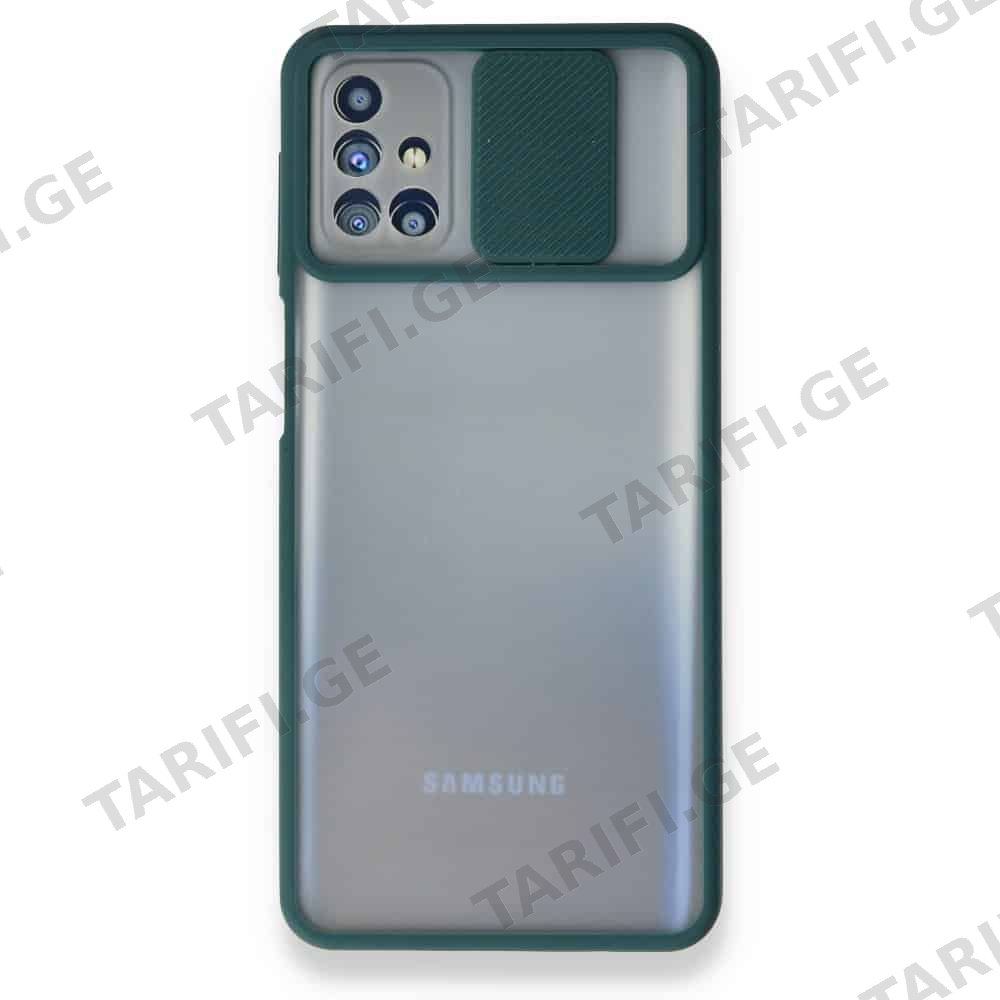 Samsung Galaxy M31S Palm Camera Sliding Silicone Case კამერის დაცვით ქეისი