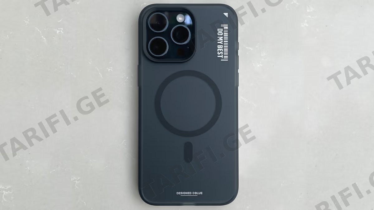 Anti-Fingerprint Case with Black MagSafe for iPhone 15 ProMax - Black