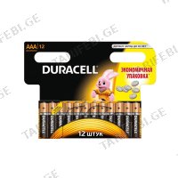 (12ც) AAA ელემენტი DURACELL Basic Alkaline