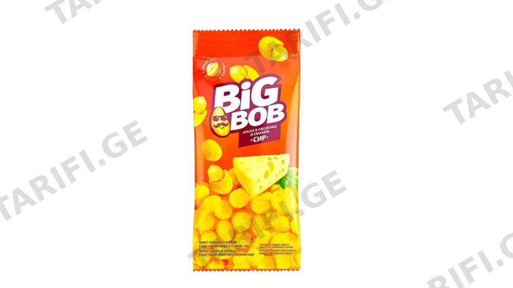 არაქისი "BIG BOB" ყველის არომატით 50/ 60 გრ