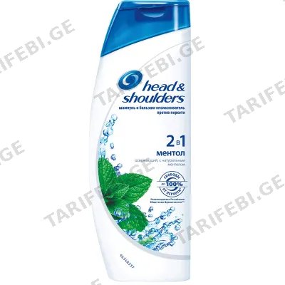ქერტლის საწინააღმდეგო შამპუნი H&S SH 2IN1 MENTHOL 600ML