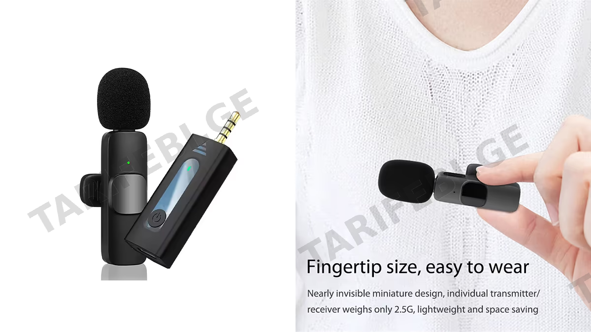 K35 Pro Portable Wireless Microphone for 3.5aux (00210)