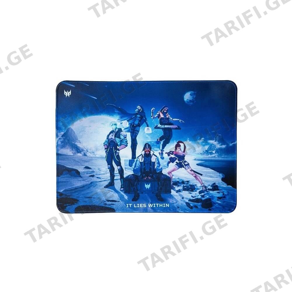 მაუსის პადი Acer GP.MSP11.00K Predator, M, Mouse Pad, Black