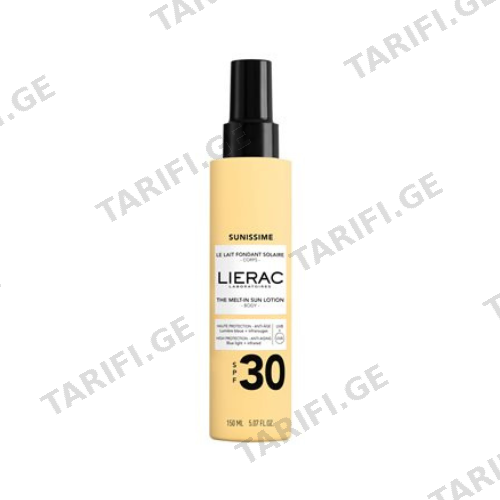 ლიერაკი - SUNISSIME ტანის რძე მზისგან დამცავი SPF30 150მლ 7517