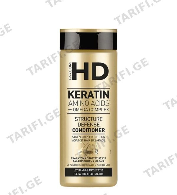 ეიჩ დი კონდიციონერი 2082 Structure Defence დაზიანებული თმისთვის 330მლ *