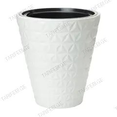 საყვავილე ქოთანი FORM PLASTIC Diamond 30 თეთრი