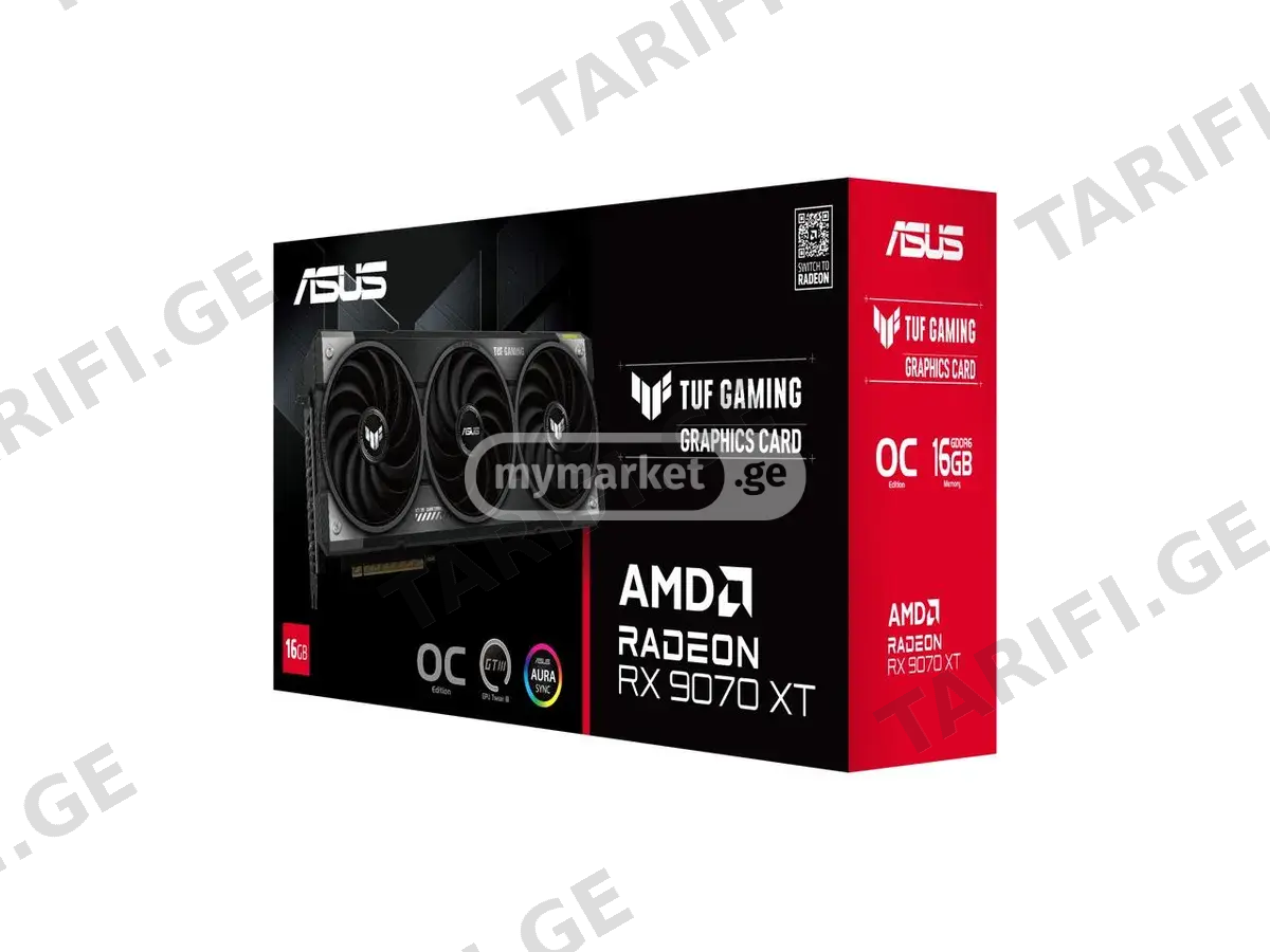 ♻ვიდეობარათი Asus ASUS TUF Gaming Radeon RX 9070 XT OC 16GB