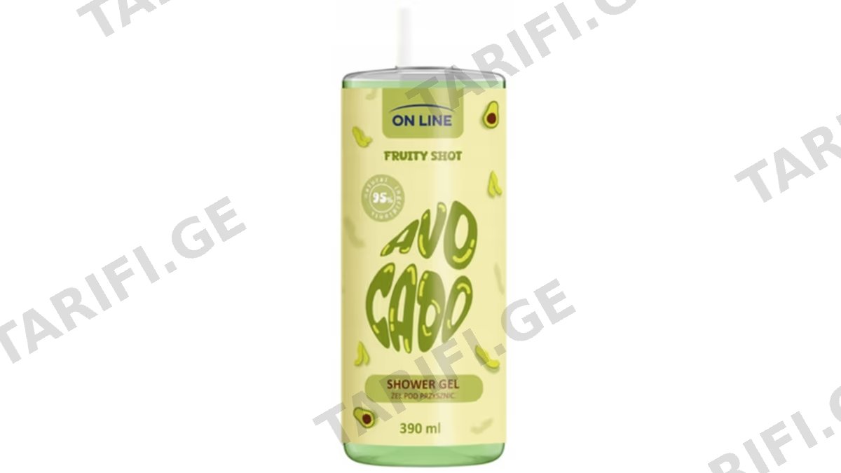 ონ ლაინ შხაპის გელი 2359 FRUITY SHOT ავოკადო 390მლ