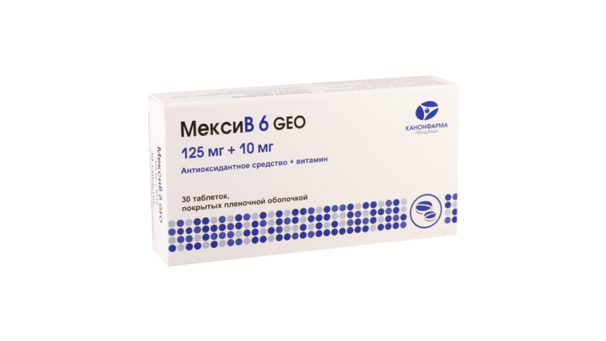 მექსი B6 Geo ტაბ.125მგ+10მგ.N30