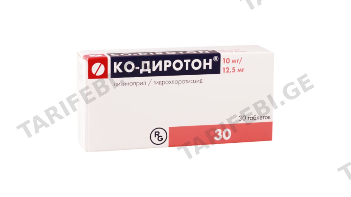კო-დიროტონი ტაბ.10მგ/12.5მგ.N30
