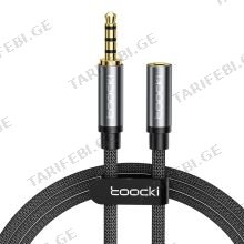 TOOCKI TYPX3-MD0G 3.5mm Male to 3.5mm Female აუდიო კაბელი