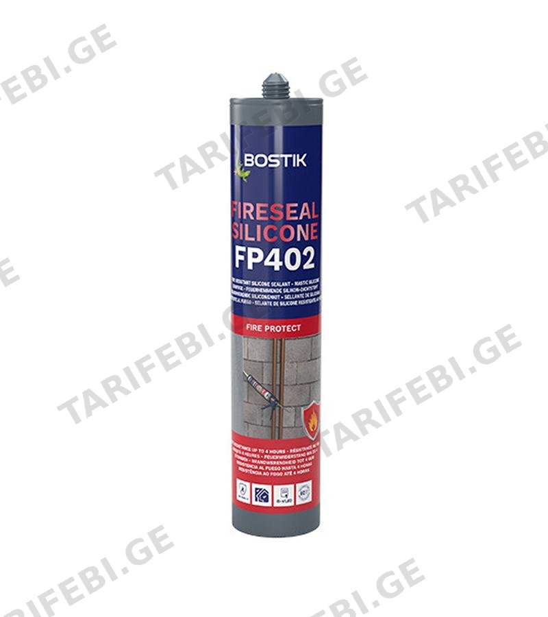 სილიკონი ცეცხლგამძლე FP 402 Fireseal თეთრი 310 მლ BOSTIK