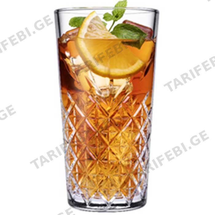 მინის ჭიქა PASABAHCE 9520055 (450 ML, 6 PCS)