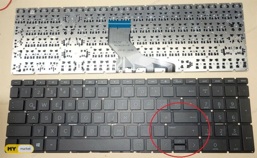 HP 250 G7,  255 G7, 17-CA, 15-DB, 15-DA keyboard