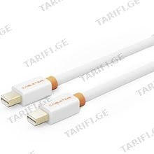 CABLETIME CT-AV588-01G-W2 Mini DislpayPort Cable Mini DP to Mini DP, Male to Male 1.2Version, Support Video 4K /60Hz White