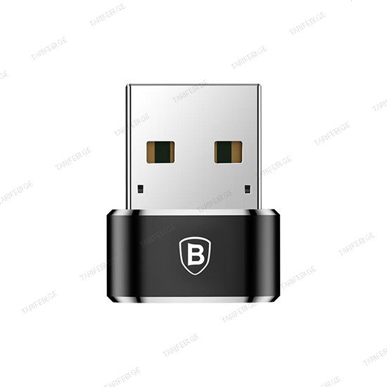 Baseus USB Male To Type-C Female Adapter Converter CAAOTG-01 black