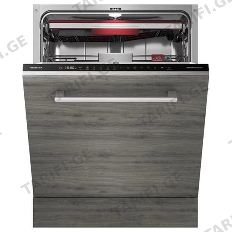 ჭურჭლის სარეცხი მანქანა ჩასაშენებელი TOSHIBA DW-14B4(B)-CIS 14 კომპლექტი 8 პროგრამა ინვერტორული